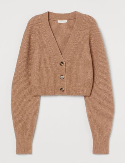 Slika Rib-knit Cotton cardigan